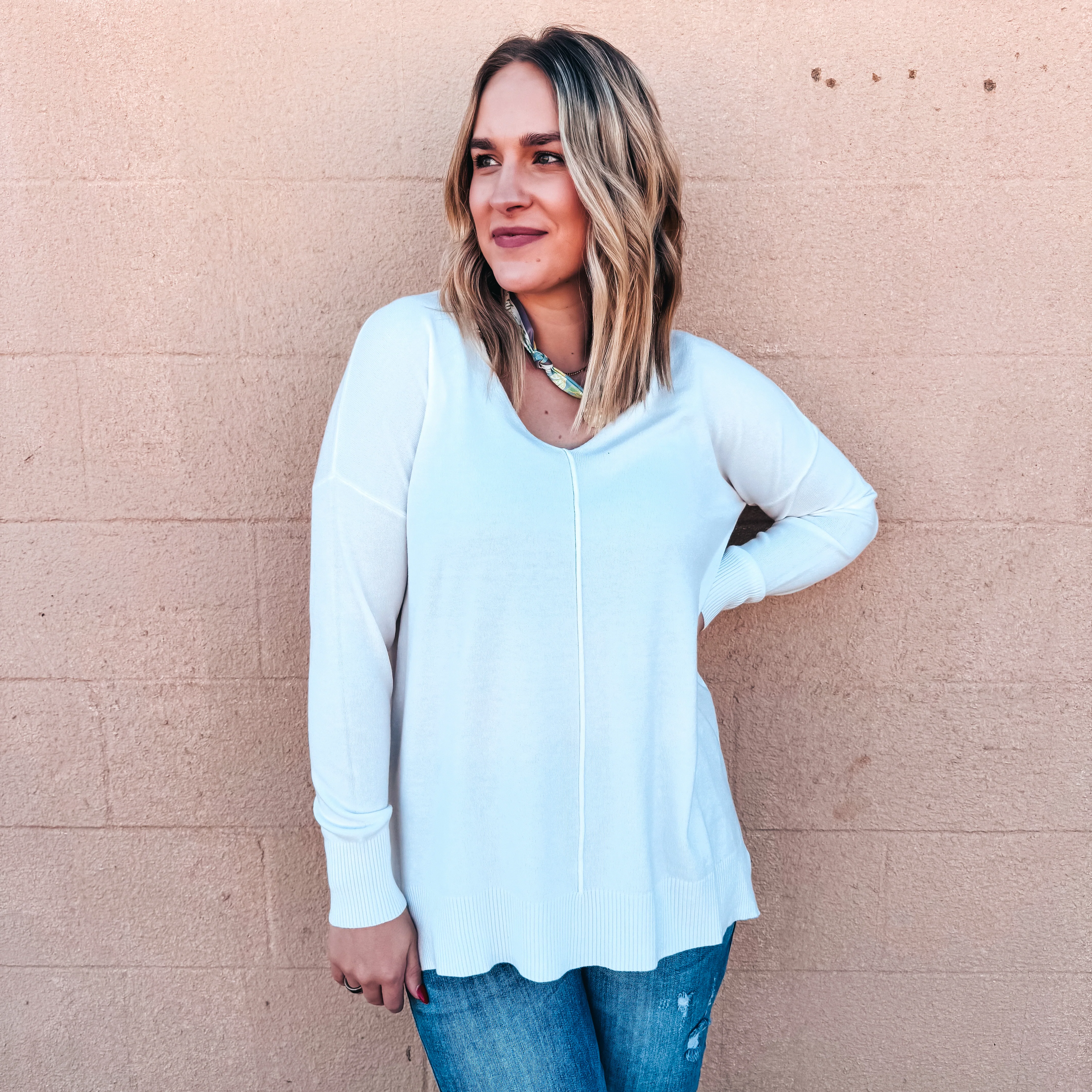 Comfort in Color Tunic - IVORY