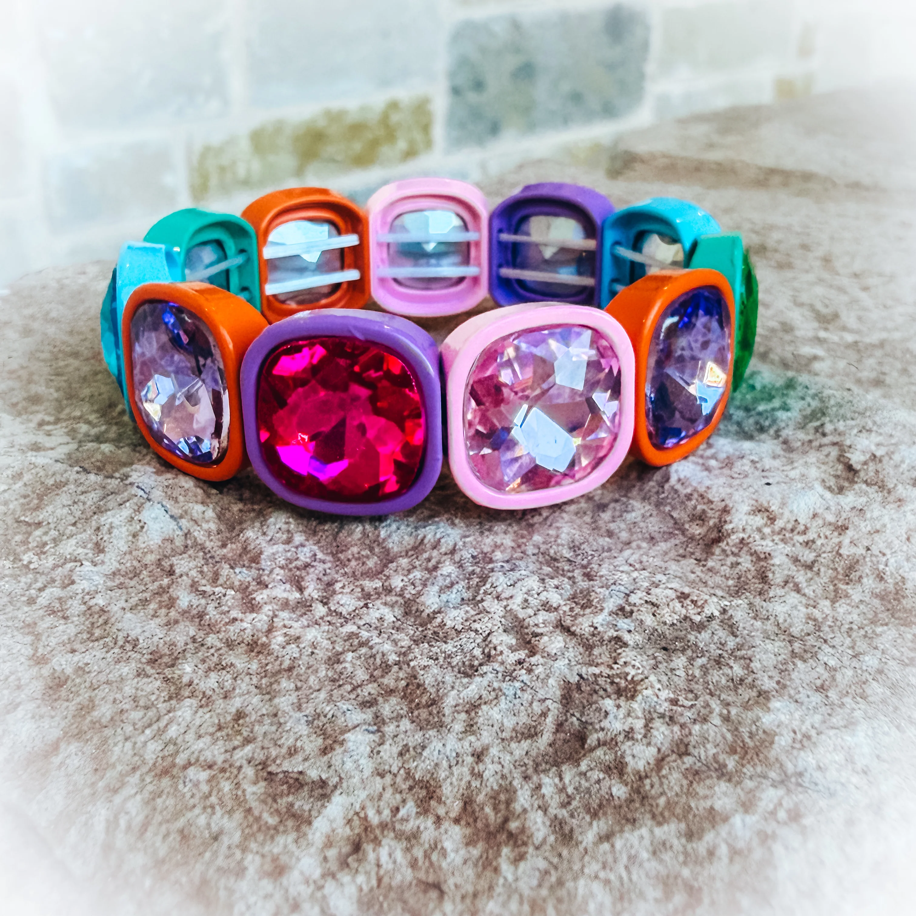 Confetti Gem Stretch Bracelets - Image 3