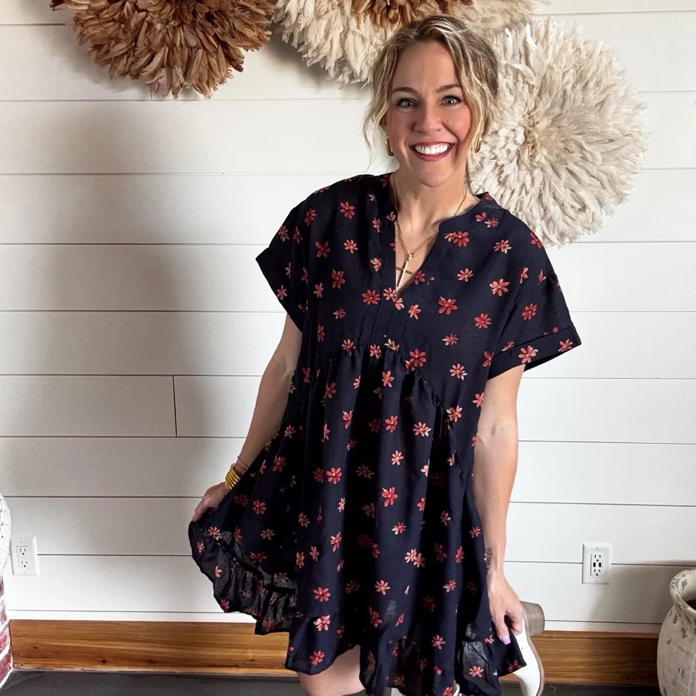 Faith Floral Babydoll Dress